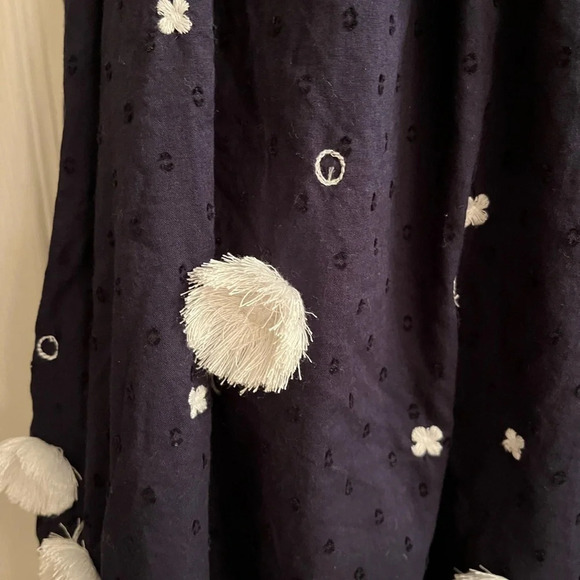 CROWN & IVY~ NAVY BLOUSE~DIMENSIONAL~XL - Picture 4 of 10